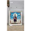 Image 1 : Framed Sterling Johnson 1989 Native American Portrait "Miss Riverbend 1984-85” Artwork, 20 × 26”