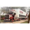Image 2 : Framed Inter-City Western Star 701 Semi-Truck Photograph with Dry Van Trailer, 18 × 22”