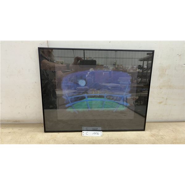 Ken Stampnick "Time/Zone" 1992 Framed Limited Edition Lithograph 8/380, Winnipeg Football Club