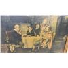 Image 3 : Framed Friedrich Heyser Tavern Scene Print, 24 × 30” and Framed Bas-Relief Cameo Portrait of a