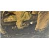 Image 4 : Framed Friedrich Heyser Tavern Scene Print, 24 × 30” and Framed Bas-Relief Cameo Portrait of a