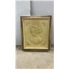 Image 6 : Framed Friedrich Heyser Tavern Scene Print, 24 × 30” and Framed Bas-Relief Cameo Portrait of a