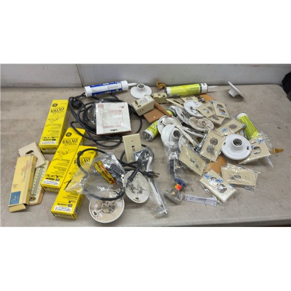 Ceiling Light Sockets, Ballasts, Outlet Covers, Bulldog Grip Sticks-A-Foam Adhesive