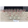Image 1 : 21 Vintage Coca-Cola / Coke Branded Clear Glass Bell-Shaped Tumblers