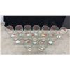 Image 3 : 13 Vintage Coca-Cola Fountain Glasses with Red Logos and 6 Christmas Santa Themed Glasses