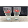 Image 4 : 13 Vintage Coca-Cola Fountain Glasses with Red Logos and 6 Christmas Santa Themed Glasses