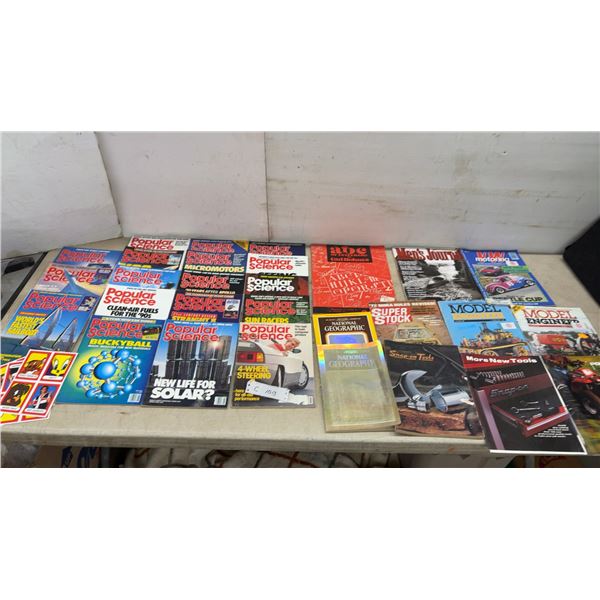 Popular Science, National Geographic, Model Engineer, Snap-on Tools and More Vintage Magazines