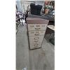 Image 2 : Vintage 4-Drawer Metal Filing Cabinet with Label Holders and Brass-Tone Pulls. 42”×18”×28”