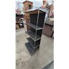 Image 2 : Chrome and Black 4-Tier Display Shelf. 53”×24”×up to18”