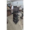 Image 3 : Chrome and Black 4-Tier Display Shelf. 53”×24”×up to18”