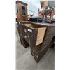Image 5 : Stacking 4-Drawer Wooden Office Cabinet with Brass Pulls