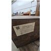 Image 6 : Stacking 4-Drawer Wooden Office Cabinet with Brass Pulls