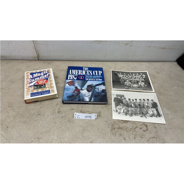 "A Magic Summer" and "The America's Cup 1987” Books with Vintage Team Photographs