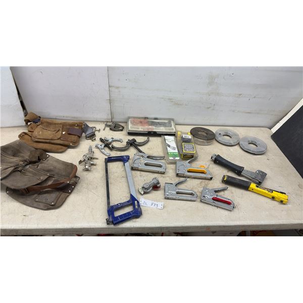 Hacksaw, Leather Tool Belts, Staple Guns, Gear Pullers, Hardware