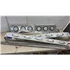 Image 1 : Peterbilt 379 LED Light Bars and Trim, Stainless Panels with 4” Round and Oval Markers