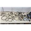 Image 1 : Assorted Metal Hose Clamps, C- Clamps, Power Torque Trailer Hook-Up Assemblies and Wiring