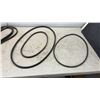 Image 7 : Assorted CAT and V-Belts, and Electrical Pulley Split Casing for Wire
