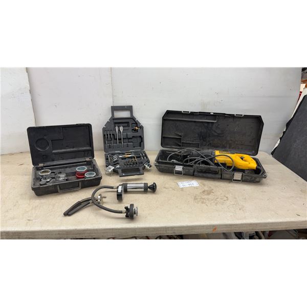 DeWalt DW303M Variable Speed Reciprocating Saw, Drill Bit Set, Cooling System Tester