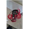 Image 3 : Craftsman Air Compressor with Red Coiled Hose, Pressure Gauges, 3 gallon