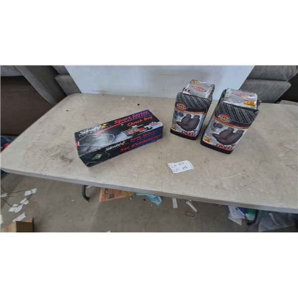 Dickies Protect Seat Covers and Sidewind Snowmobile Sport Series Clutch Bag