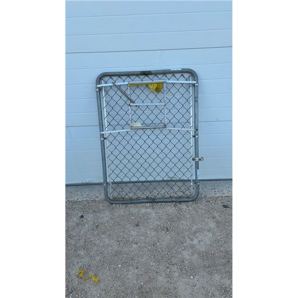Galvanized Chain-Link Fence Gate, 45 × 34”