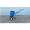 Image 1 : Precision Products Red Devil Broadcast Spreader, Walk-Behind Push-Style with Blue Hopper