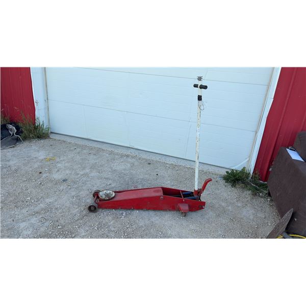 Red Hydraulic Long-Frame Floor Jack