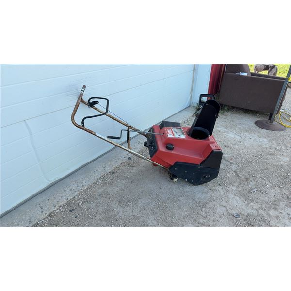 Toro Power Shovel Single-Stage 2-Stroke Snowblower, Missing a Wheel