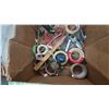 Image 4 : Assorted Shop Supplies: Face Shield, Work Light, Sanding Drums, Tapes, Clamps