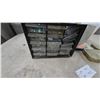 Image 3 : Hardware and Drill Bit Lot: H-Bros. 24-Drawer Cabinet with Electrical Pipe Fittings, Drill Bits