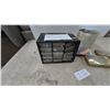 Image 4 : Hardware and Drill Bit Lot: H-Bros. 24-Drawer Cabinet with Electrical Pipe Fittings, Drill Bits