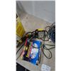 Image 3 : Zenith Security Light, Work Light, Extension Cords, and Wire Spool. Ceiling fan