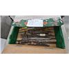 Image 2 : Assorted Hand Tools: Claw Hammer, Screwdrivers, Chisels, Files, Auger Bits