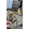Image 6 : Assorted Screwdrivers, Pliers, Wrenches, Sanding Belts, Ear Protection
