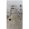 Image 2 : Two-Wheel Folding Walker and Drive Medical TriGuide Four-Wheel Rollator Walker with Seat