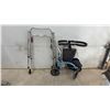 Image 9 : Two-Wheel Folding Walker and Drive Medical TriGuide Four-Wheel Rollator Walker with Seat
