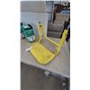 Image 2 : RV Wheel Covers, 2 Pkgs; Yellow Metal Step; and Roll of White Fabric