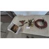 Image 1 : Oxy-Acetylene Torch Kit: Hoses, Regulators, Torch Handle, and Box of Tips and Fittings
