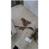 Image 3 : Oxy-Acetylene Torch Kit: Hoses, Regulators, Torch Handle, and Box of Tips and Fittings
