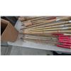 Image 3 : Assorted Bamboo Torches and Red and White Candles on Sticks with 2 jugs of citrolite