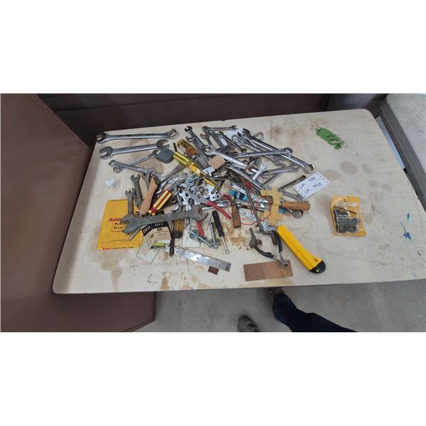 Assorted Wrenches, Screwdrivers, Pliers, Utility Knife