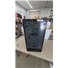 Image 1 : Black Metal and Faux Marble 2-Drawer Filing Cabinet with Hanging Files and More 29”×15”×18”
