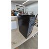 Image 2 : Black Metal and Faux Marble 2-Drawer Filing Cabinet with Hanging Files and More 29”×15”×18”