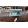 Image 2 : Vintage Singer Electric Sewing Machine in Cabinet with Drawers