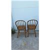 Image 3 : Set of 6 Antique Windsor Style Bow-Back Spindle Wooden Dining Chairs