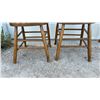 Image 4 : Set of 6 Antique Windsor Style Bow-Back Spindle Wooden Dining Chairs