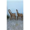 Image 5 : Set of 6 Antique Windsor Style Bow-Back Spindle Wooden Dining Chairs