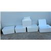 Image 4 : Set of 5 Styrofoam Coolers with lids - 22” x17” x20”