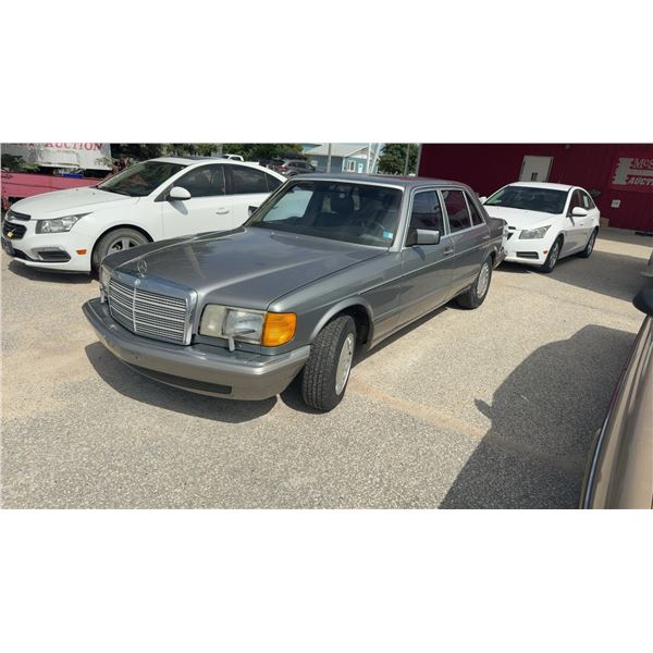 1987 Mercedes-Benz 300SDL 4 Door 6 Cyl Diesel, Gray, Rebuilt Status, 164,392 Miles, Not Safetied