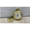 Image 4 : Vintage Sessions Model SW Electric Wall Clock and Seth Thomas Pocket Watch Bar Clock